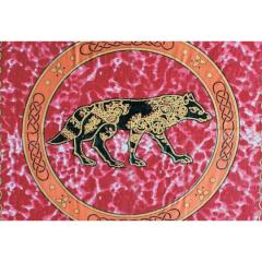 Tapestry Twin Size Celtic Wolf Red