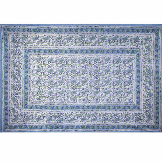 Tapestry Queen Size Rajasthan Paisley Blue