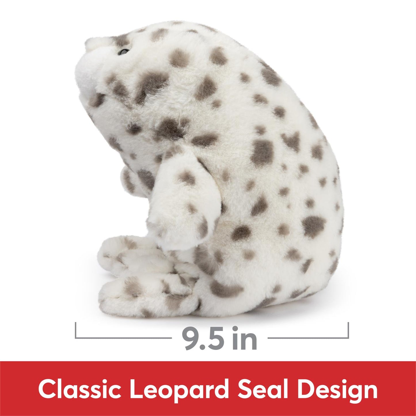 Plush Snuffles & Friends Leopard Seal Nuri 10"