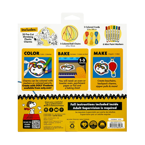 Ooly x Peanuts D.I.Y. Shrink Art Kit