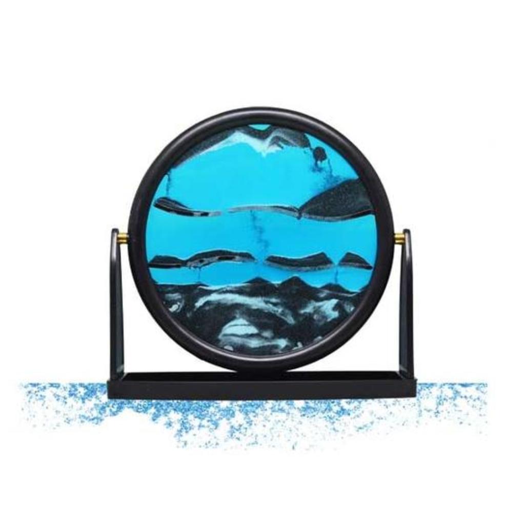 Zen Sands Art - Ocean Blue Round