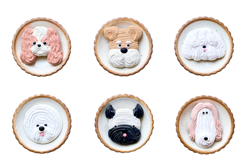 Blind Box Pâtissticker - Meringue Cookie - Sticker or Magnet - Puppy Dogs