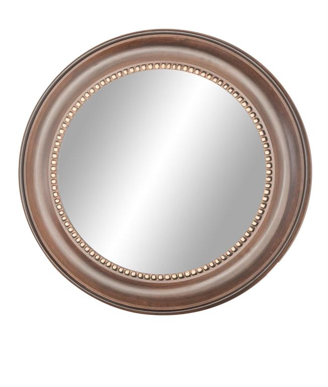 Mirror Wood Natural Wall Mount Dark Brown