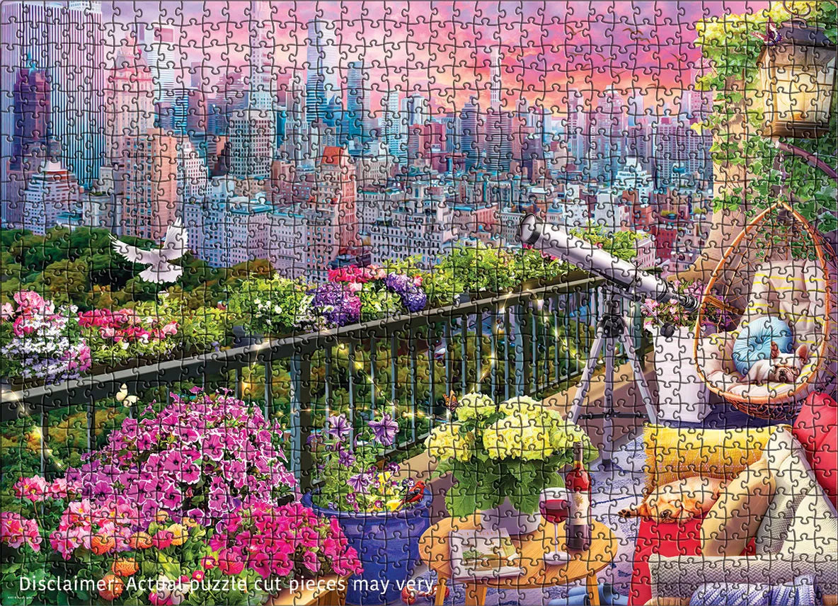 Eurographics Puzzle 1000 Piece - NY Rooftop Garden