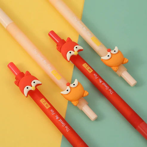Gel Pen Fox Retractable (Sold Individually)