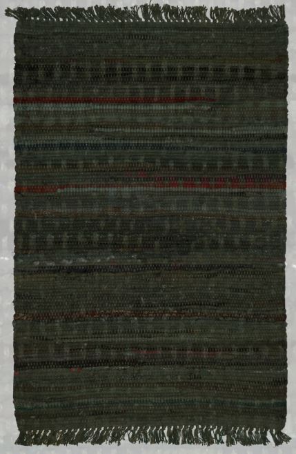 Sturbridge Rag Rug Cotton Forest 2' x 3'