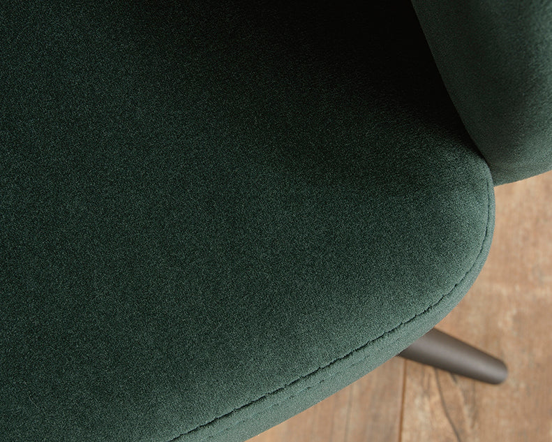Chair Occasional Harvey Park Collection Velvet Emerald Green