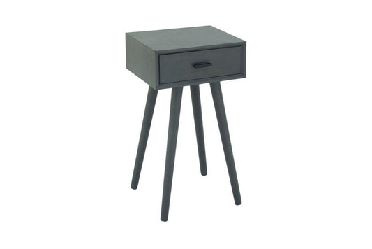 Grey Wood Modern Accent Table