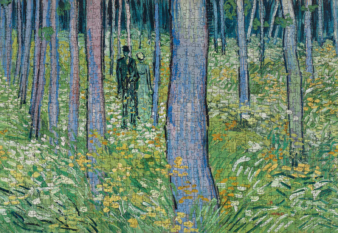 Puzzle 1000 Piece - Vincent Van Gogh - Undergrowth with Two Figures