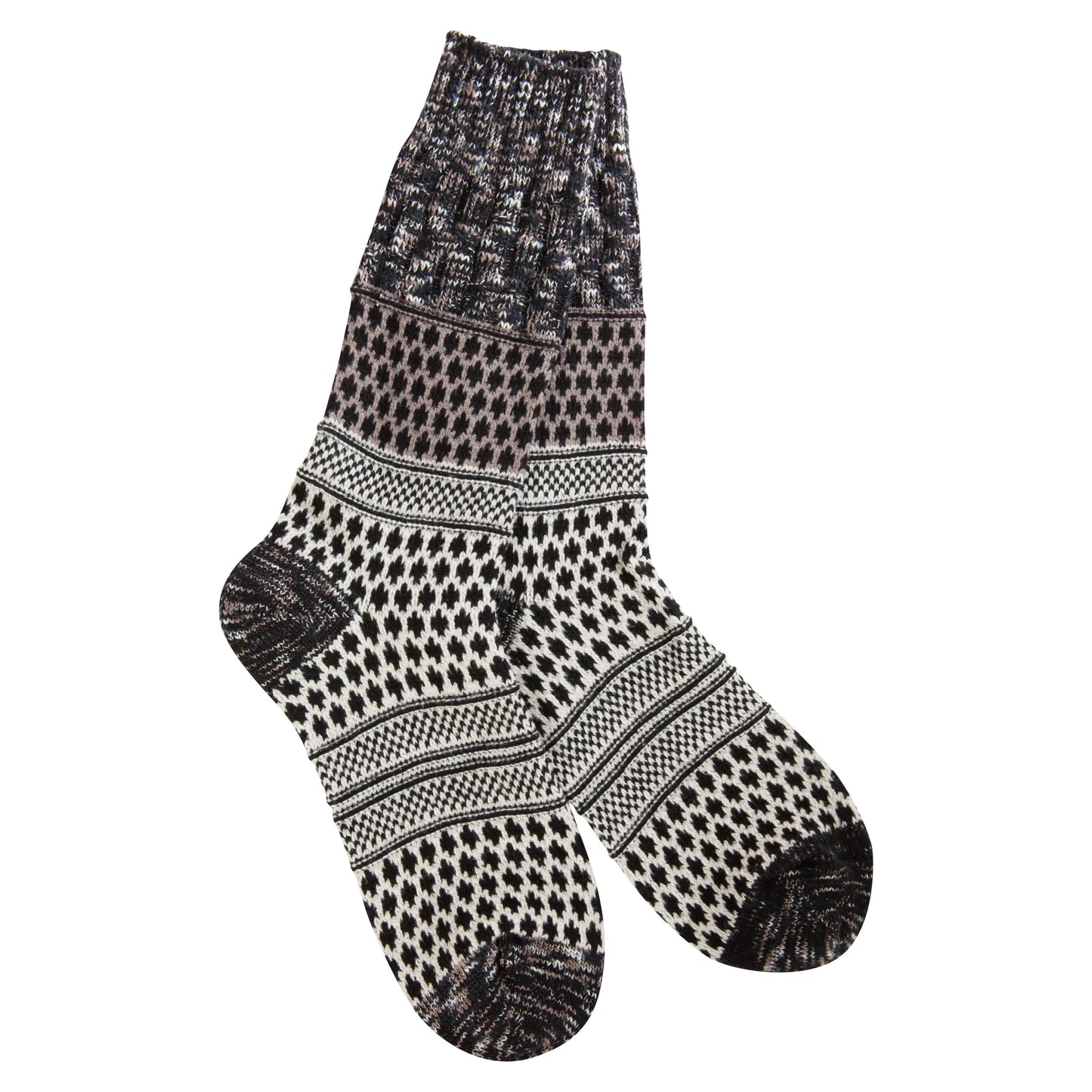 Socks- World's Softest Gallery Textured Crew Nightfall Multi