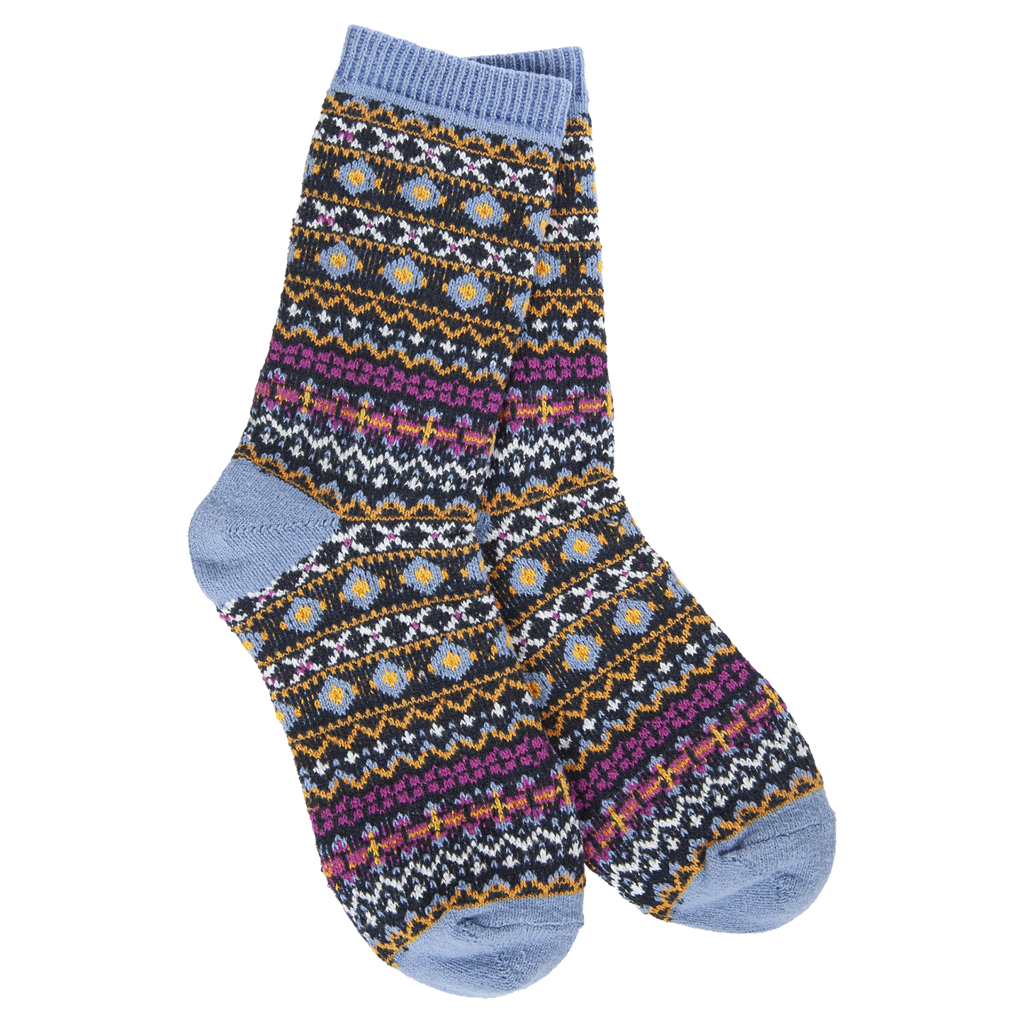 Socks - Holiday Mini Crew Nordic Blue