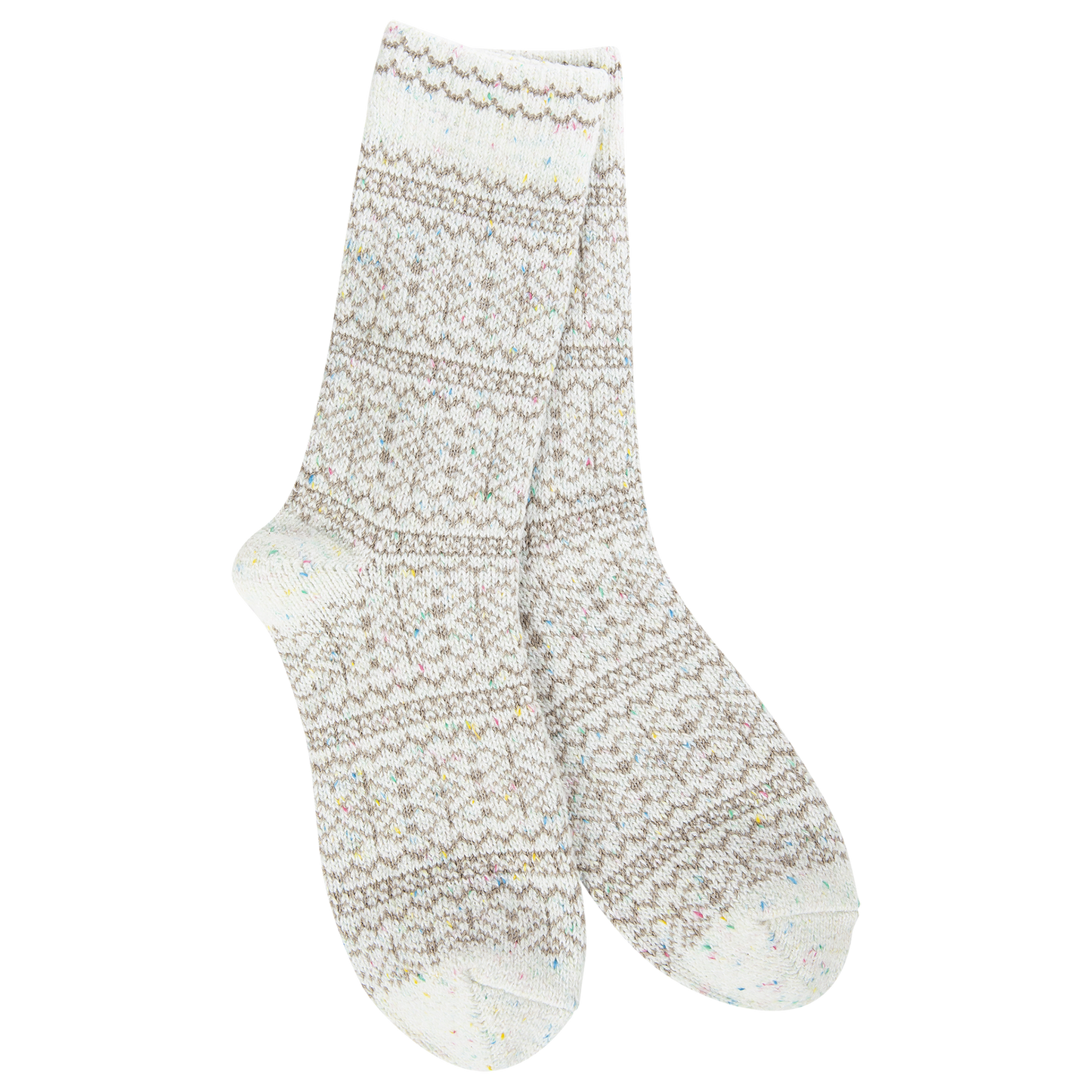 Socks - Holiday Confetti Crew Holiday Confetti (White)