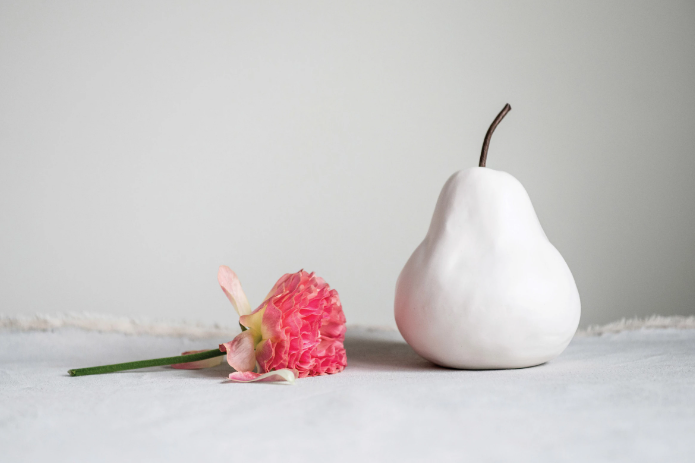 Decorative Stoneware Pear White