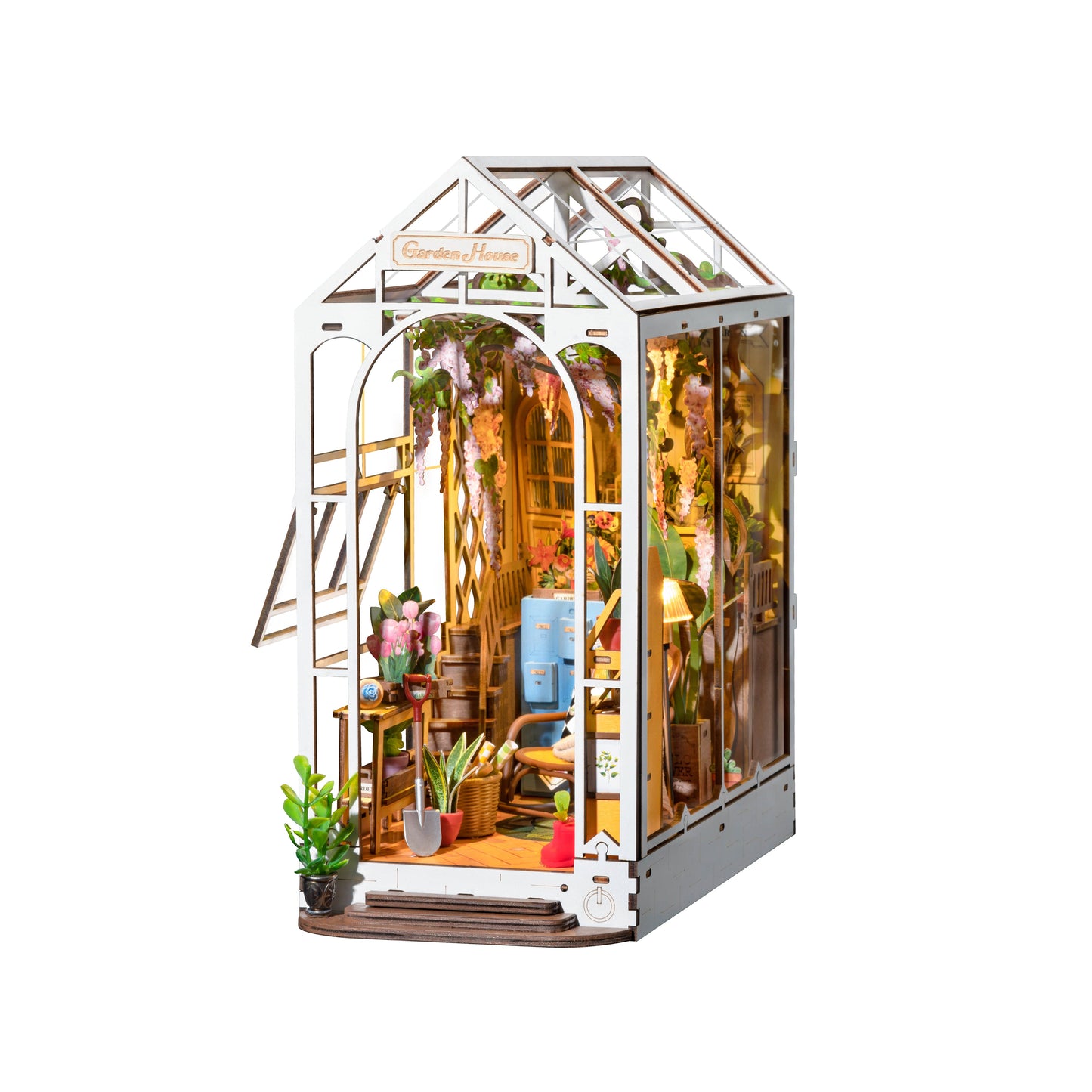 Diy Miniature House Book Nook Kit: Garden House