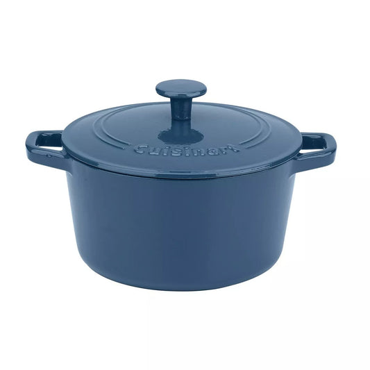 Pot - Enameled Cast Iron Casserole 3qt Round, Provencal Blue