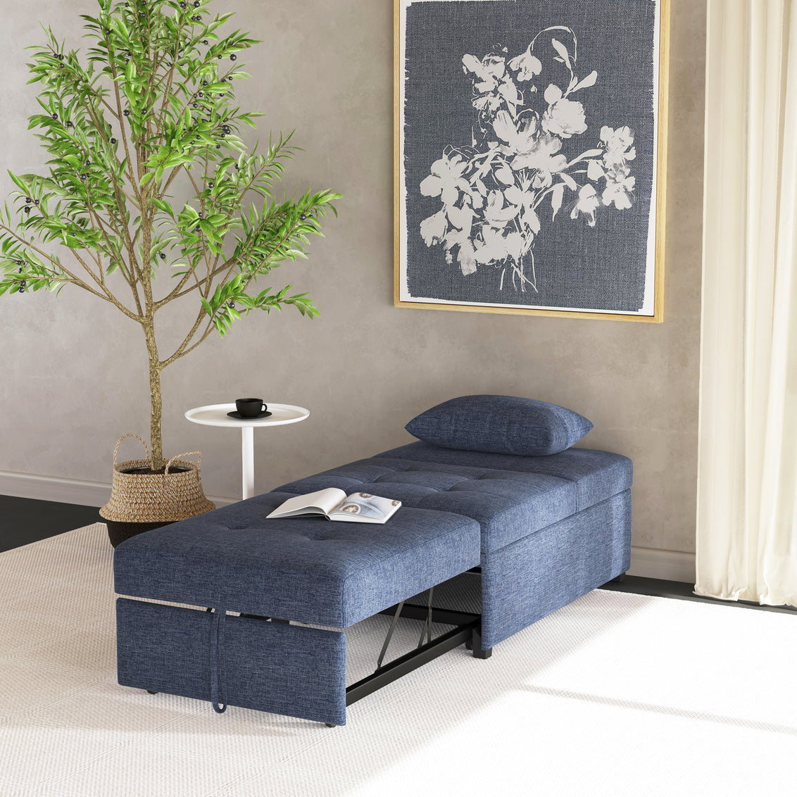 Dozer Sleeper Chair Blue