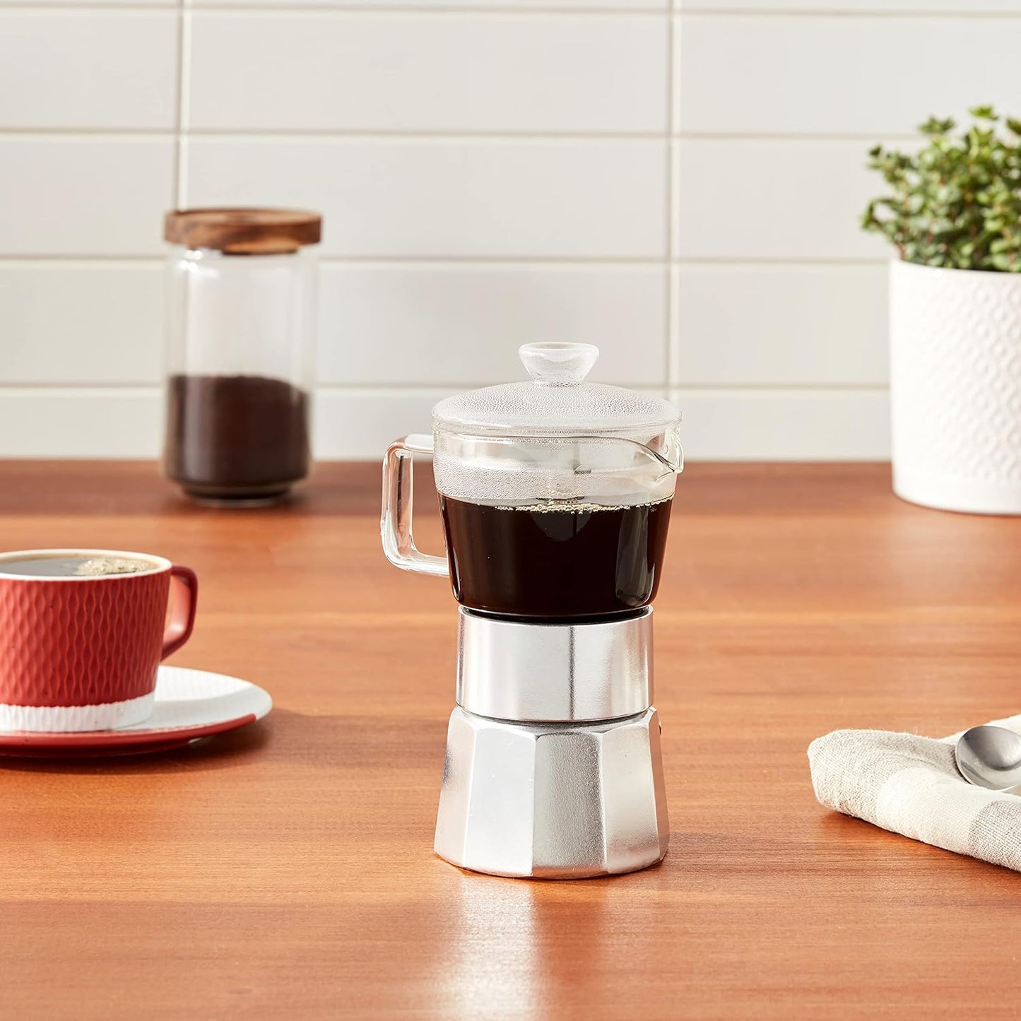 Coffee Maker - 4 Cup Stovetop Espresso Moka Pot