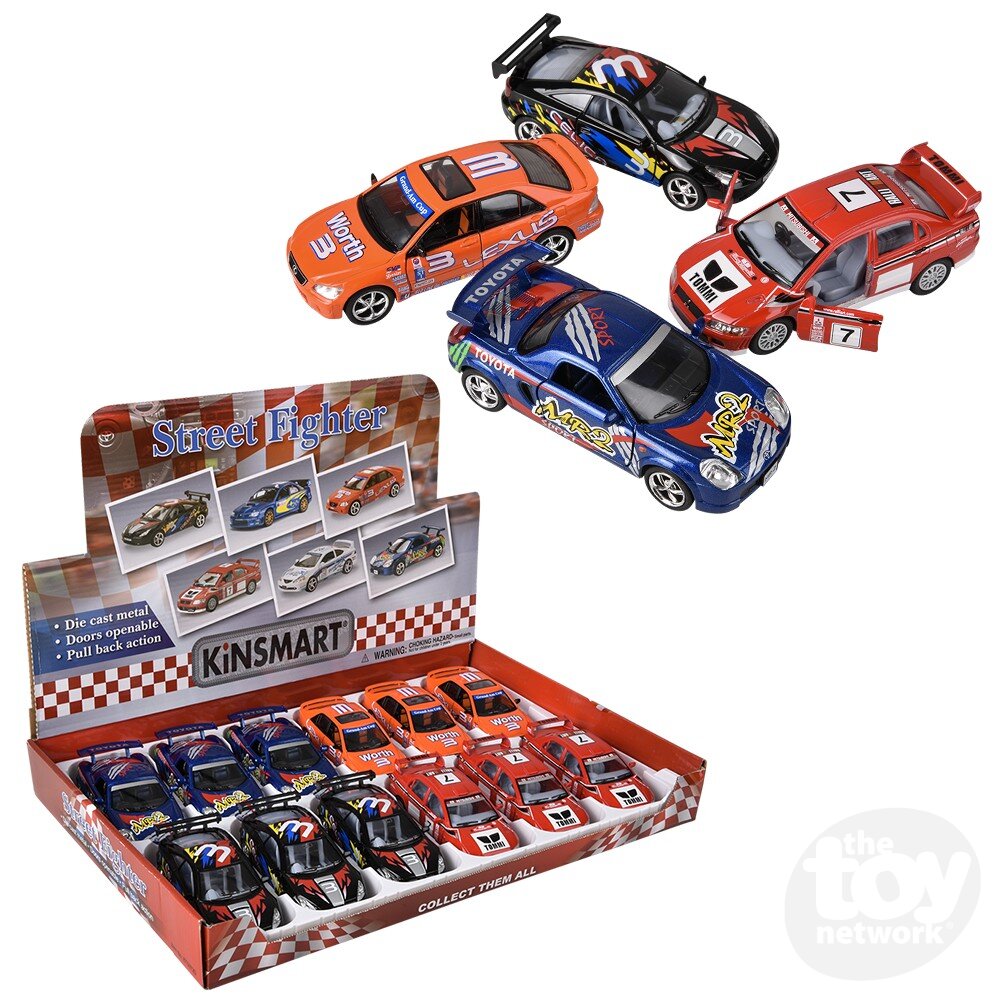 Diecast Pullback - Racer - Back Street - 5" - Sold Individually