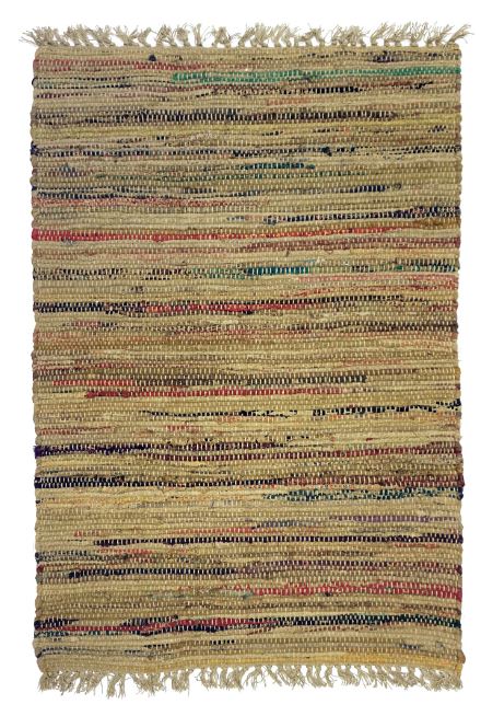 Sturbridge Rag Rug Cotton Khaki 24" x 72"