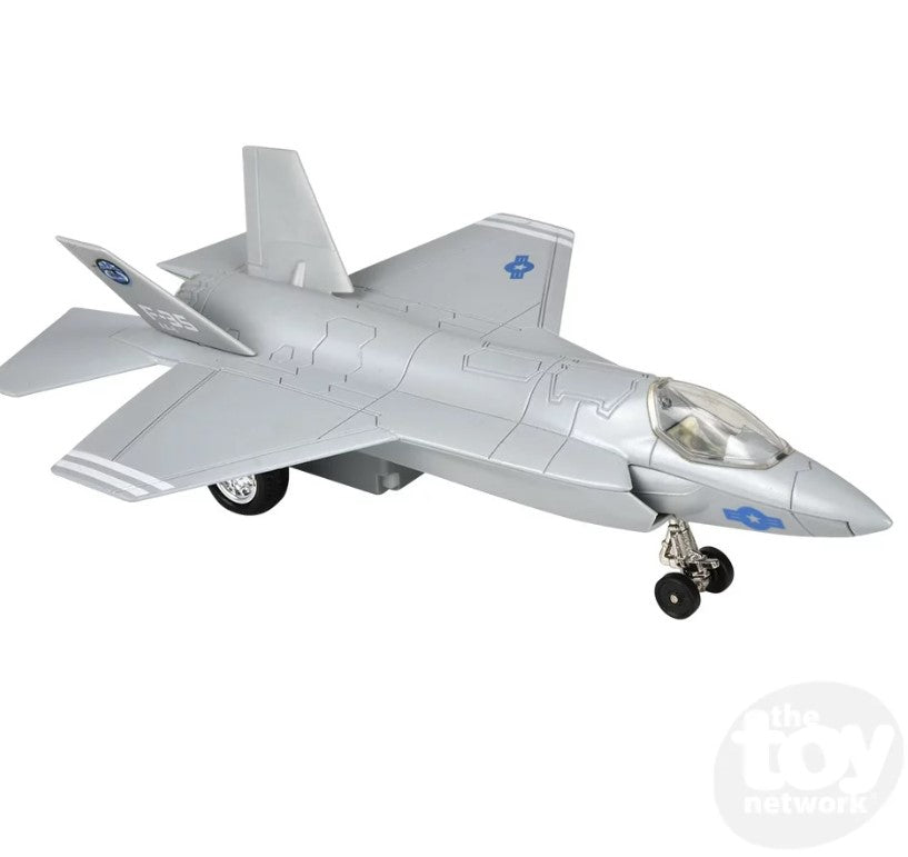 Diecast Pull Back Plane Fighter Jet F-35 Lightning II 7.5"