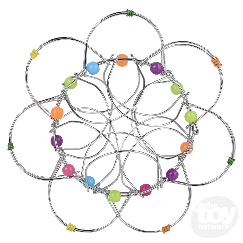Puzzle Mandala Fidget Wire Toy & Meditative Aid 4"