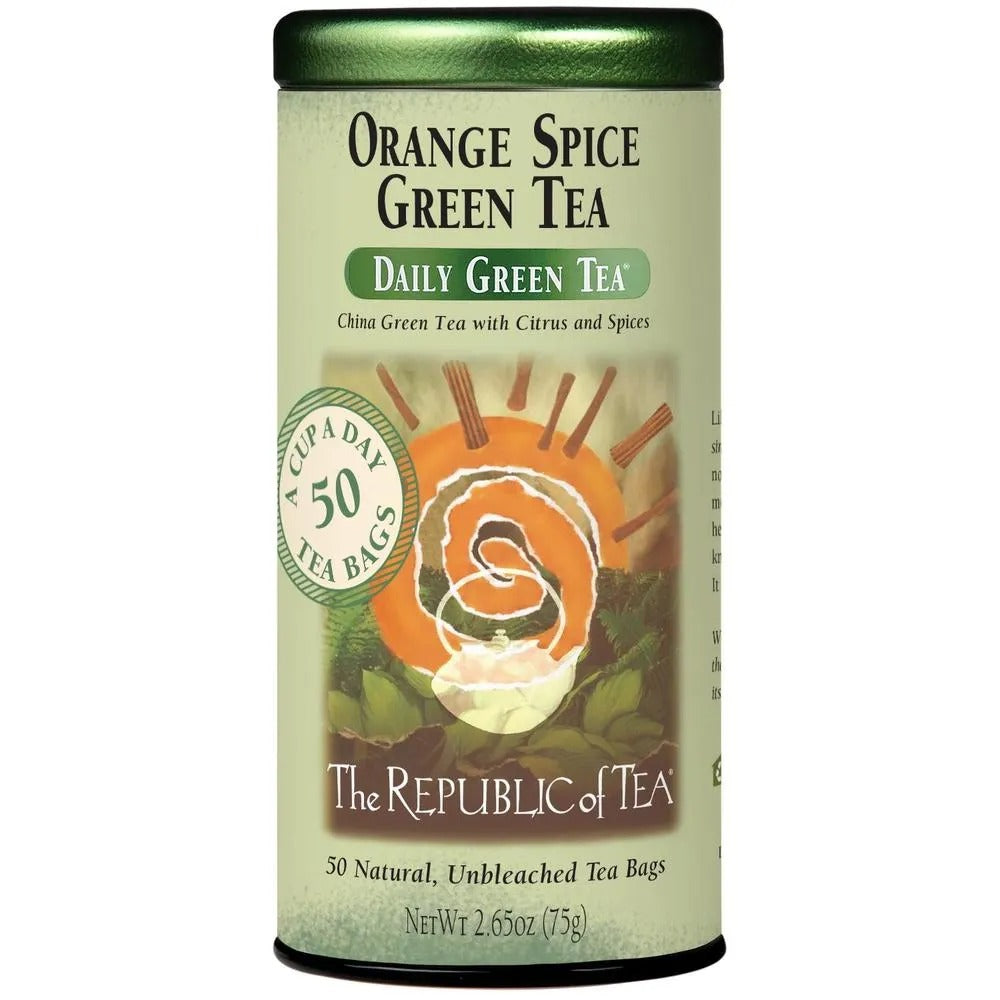 Daily Green Tea Tin - Orange Spice 50bags