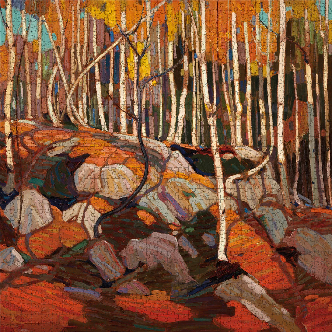 Puzzle 1000 Piece - Tom Thomson - The Birch Grove, Autumn