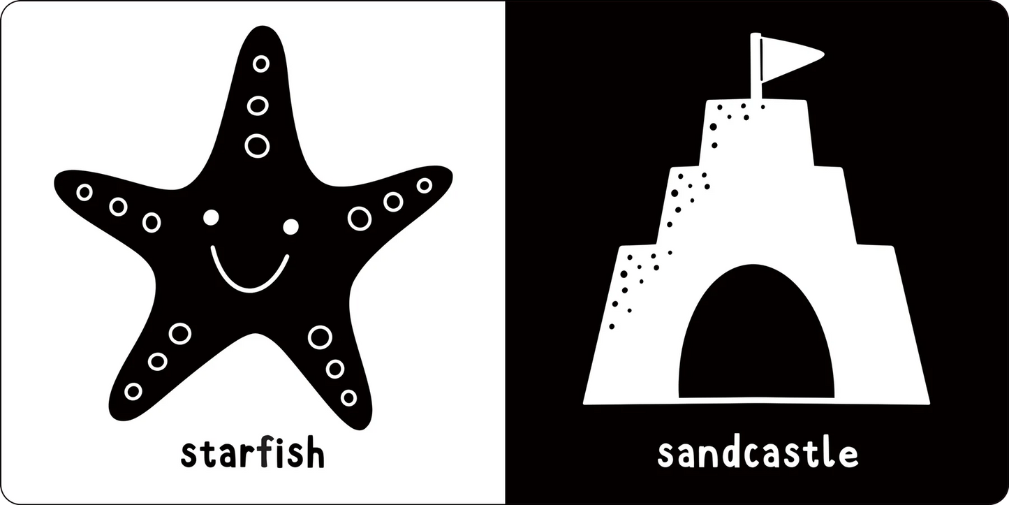 First Board Book High Contrast What Does Baby See? At The Sea