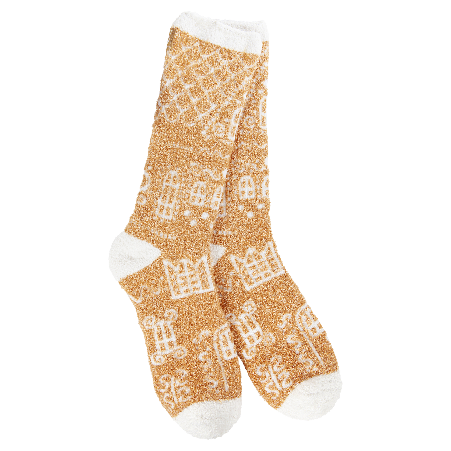 Socks - Holiday Cozy Crew Gingerbread Cottage