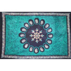 Tapestry Queen Size Multi Batik Green