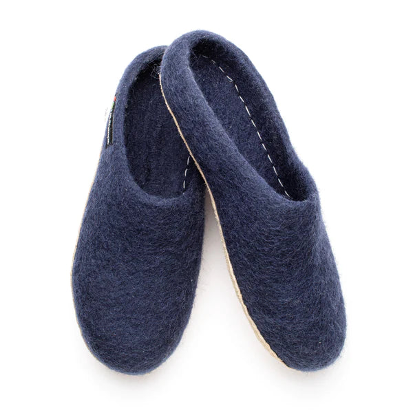 Shara Slippers - Navy Size 43