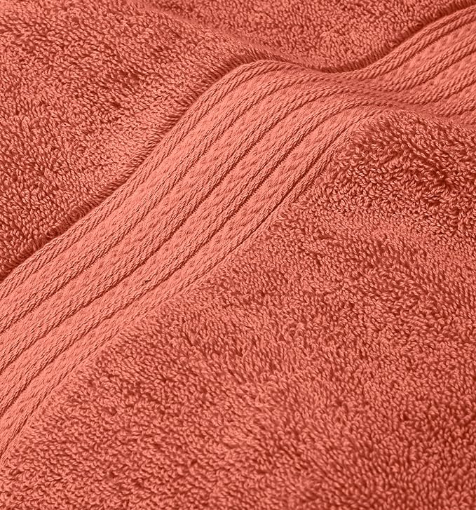 100% Cotton Wash Towel - 13 X 13 - Blood Orange