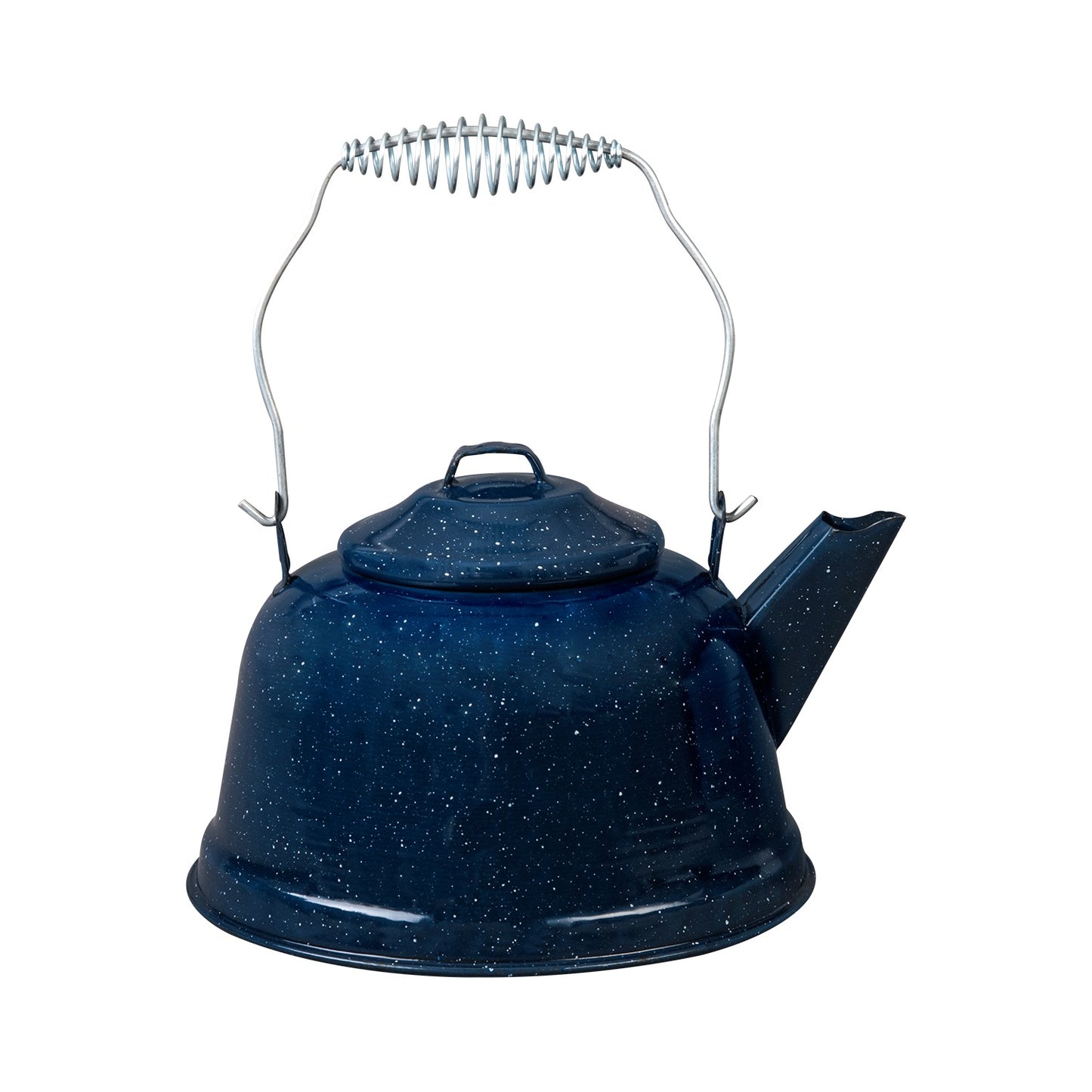 Enamel Steel Dark Blue Speckle Teapot 2.75qrt