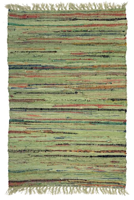 Sturbridge Rag Rug Cotton Sage 6' x 9'