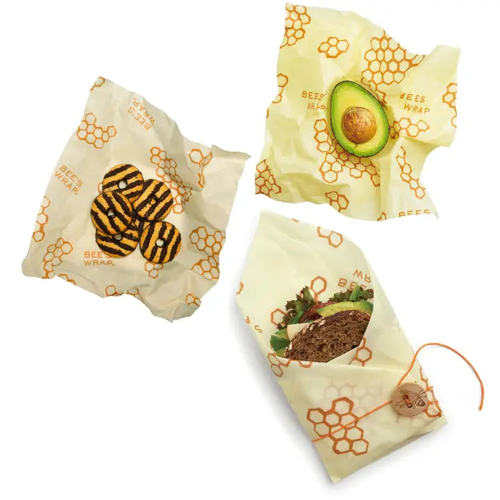 Lunch Pack Food Wrap (1 Sandwich & 2 Medium) - Honeycomb