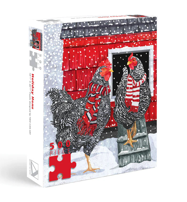 Holiday Puzzle 500 Piece Holiday Hens