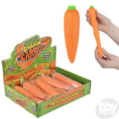 Squish and Stretch Carrot 5.5" (Sold Individually)