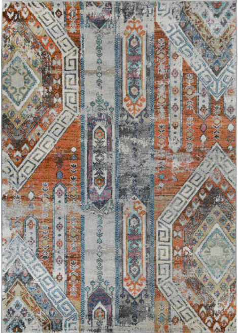 Barcelona Mayan Rust 5'3" X 7'3"