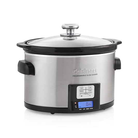Electric Slow Cooker 3.5qt Programmable--on/off keep warm simmer low and hi settings