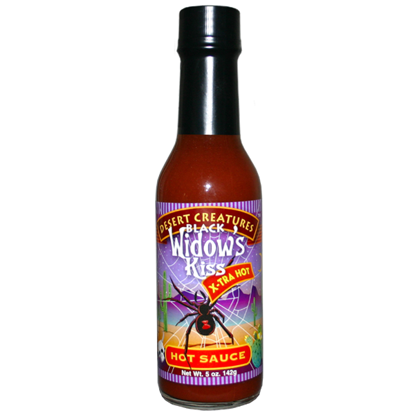 Barbecue Hot Sauce Desert Creatures Black Widows Kiss Xtra Hot