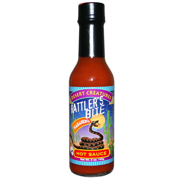 Barbecue Hot Sauce Desert Creatures Rattler's Bite Habanero