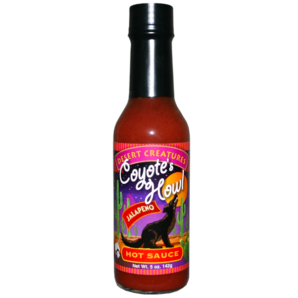 Barbecue Hot Sauce Desert Creatures Coyote Howl Jalapeno