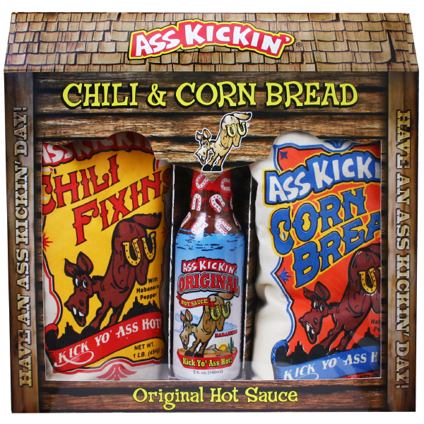 Gift Set Ass Kickin Chilli & Corn Bread