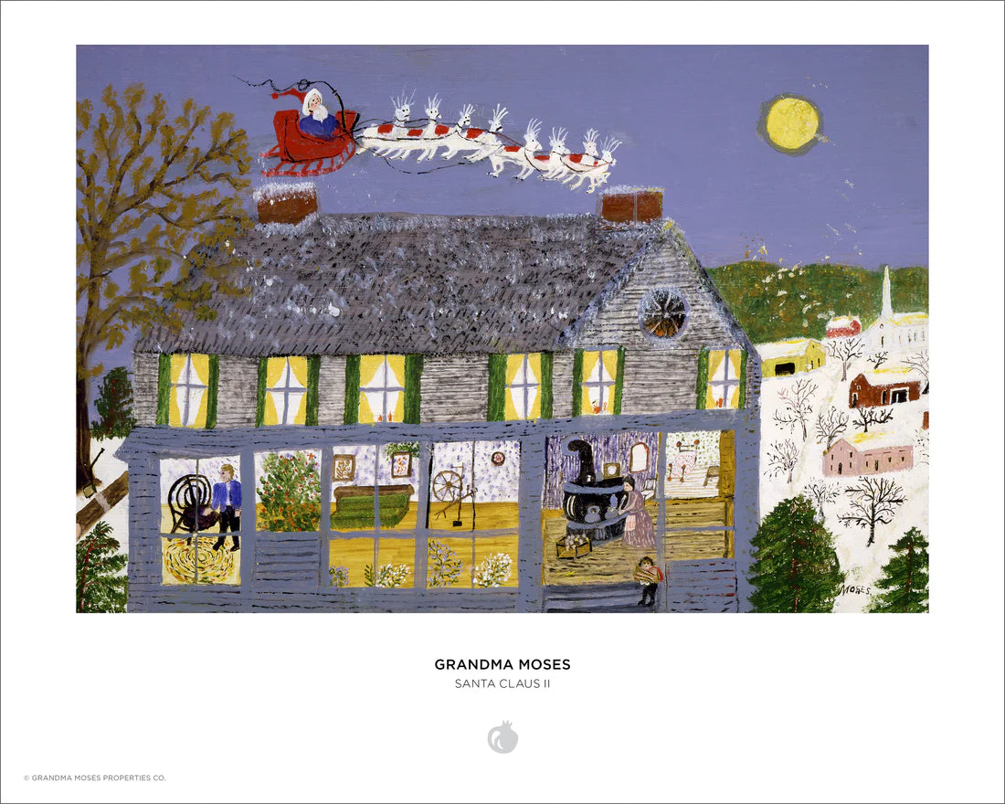 Holiday Puzzle 500 Piece - Grandma Moses - Santa Claus II