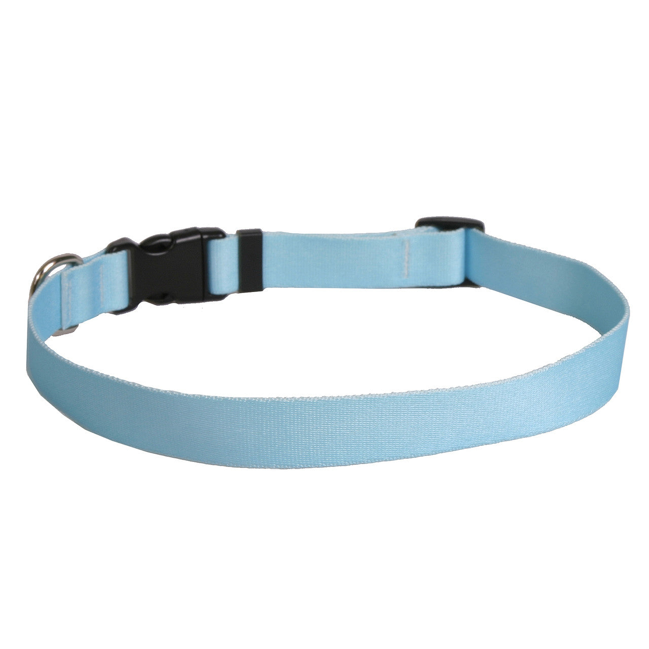 Dog Collar 1in wide Large 18inch-28inch Light Blue