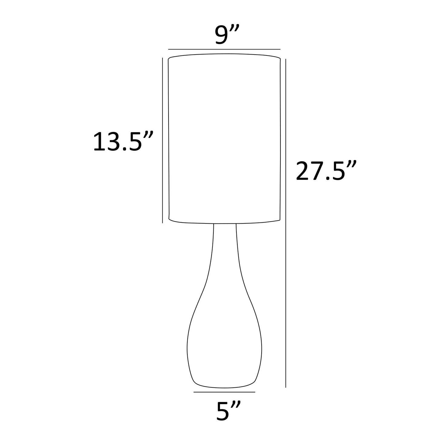 Quatro I - 26.5 In Tall Accent Lamp Brushed Dark Bronze