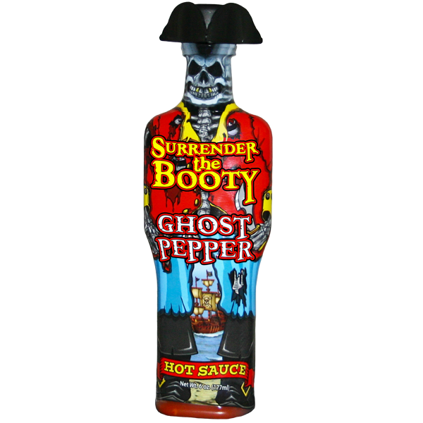 Barbecue Hot Sauce Pirate Surrender The Booty Ghost Pepper