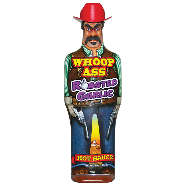 Barbecue Hot Sauce Whoop Ass Cowboy Roasted Garlic