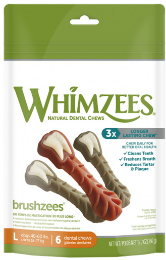 Dog Treat - Whimzees Toothbrush Dental Chew Large