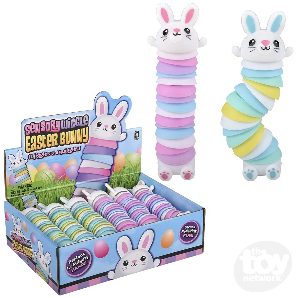 Easter Sensory Wiggle Bunny Rabbit 5" Sold Individually